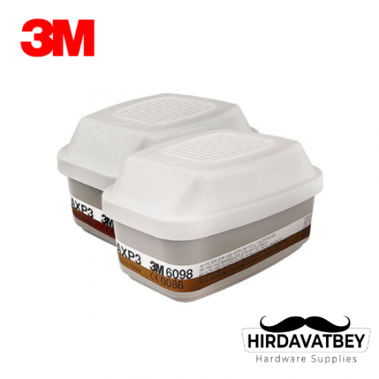 3M 6098 AX P3 GAZ FİLTRESİ (1 ÇİFT)