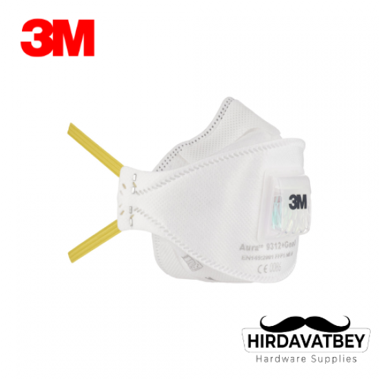 3M 9312+ VENTİLLİ TOZ MASKESİ FFP1 AURA (20 ADET/KUTU)
