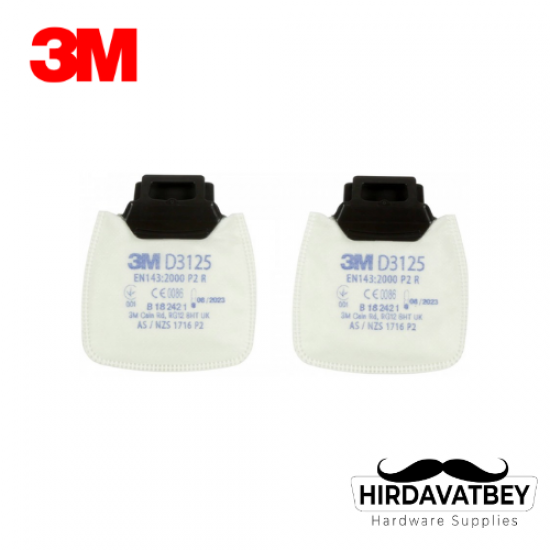 3M D3125 P2 SECURE CLICK TOZ FİLTRESİ 1 ÇİFT (10 ADET/KUTU) 