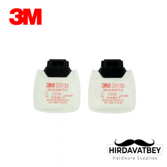 3M D3135 P3 SECURE CLICK TOZ FİLTRESİ 1 ÇİFT (10 ADET/KUTU) 