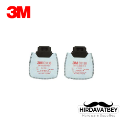 3M D3138 P3 SECURE CLICK TOZ FİLTRESİ 1 ÇİFT (10 ADET/KUTU) 