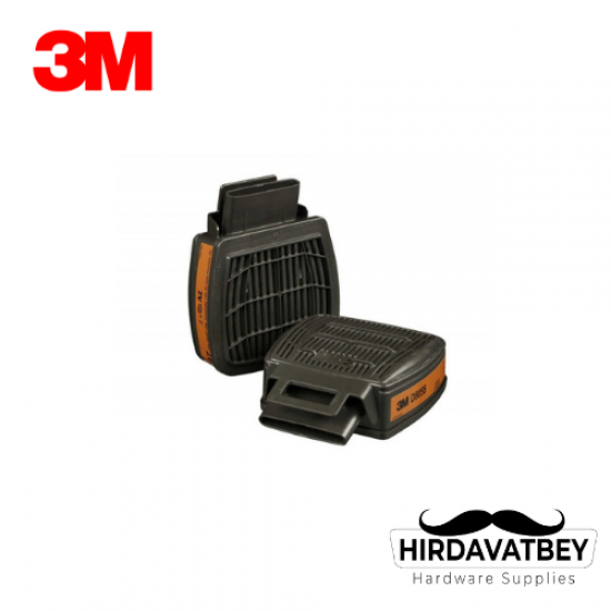 3M D8055 SECURE CLİCK DUAL FLOW A2 GAZ VE BUHAR FİLTRESİ / 1 ÇİFT