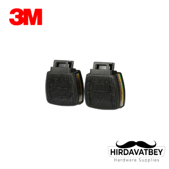 3M D8059 SECURE CLİCK DUAL FLOW GAZ VE BUHAR FİLTRESİ / 1 ÇİFT