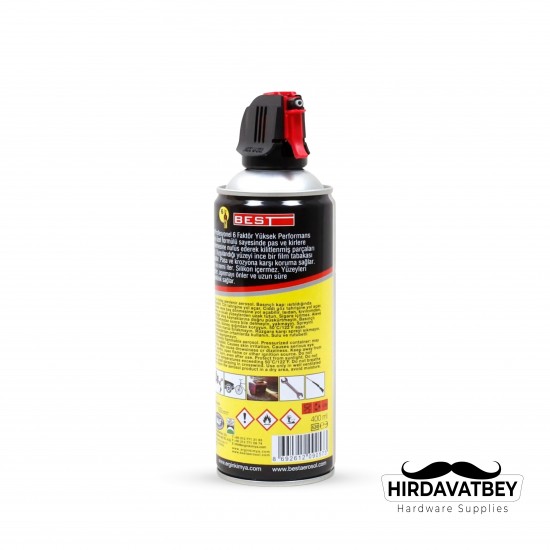 BEST 6 FAKTÖR YAĞLAYICI 400 ML (1 KOLİ 24 ADET)