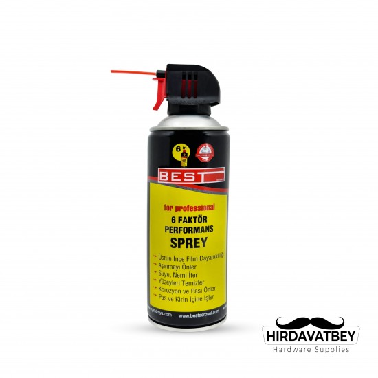 BEST 6 FAKTÖR YAĞLAYICI 400 ML (1 KOLİ 24 ADET)