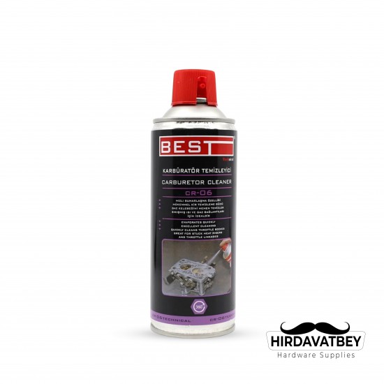 BEST KARBÜRATÖR TEMİZLEYİCİ 400 ML CR06 (1 KOLİ 12 ADET)