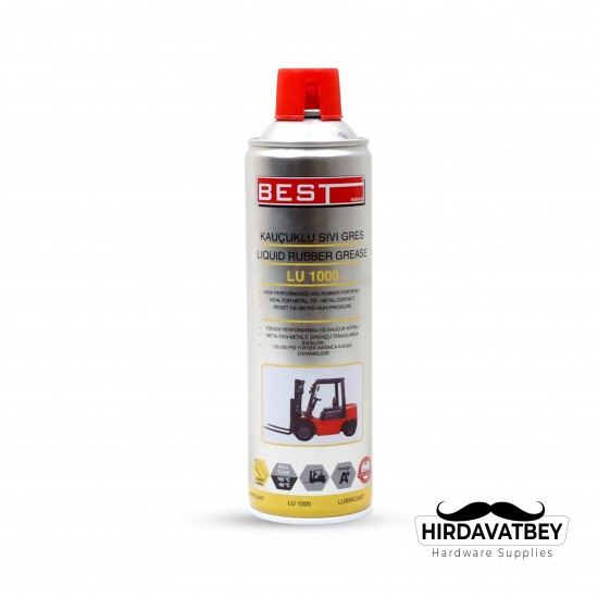 BEST KAUÇUK SIVI GRES 500 ML LU1000 (1 KOLİ 12 ADET)