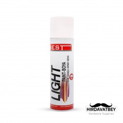 BEST LIGHT SPREY BOYA 250 ML BEYAZ (1 KOLİ 30 ADET)
