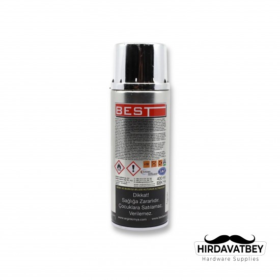 BEST EFEKT SPREY BOYA 400 ML KROM (1 KOLİ 12 ADET)