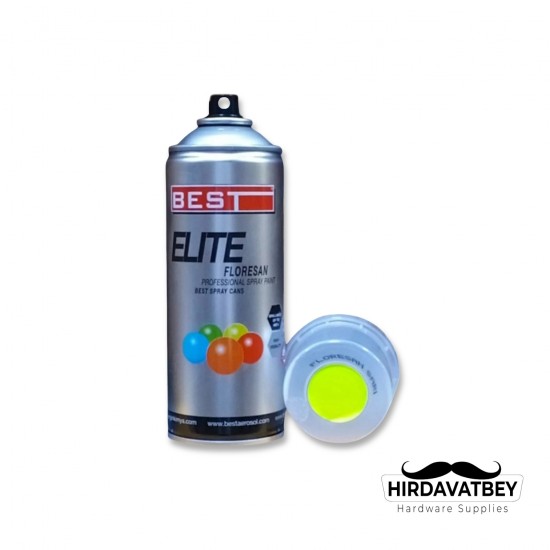 BEST FLORESAN SPREY BOYA 400 ML SARI (1 KOLİ 12 ADET)
