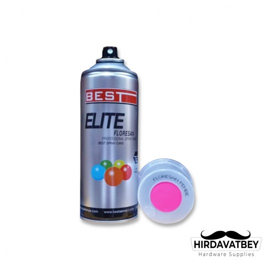 BEST FLORESAN SPREY BOYA 400 ML PEMBE (1 KOLİ 12 ADET)