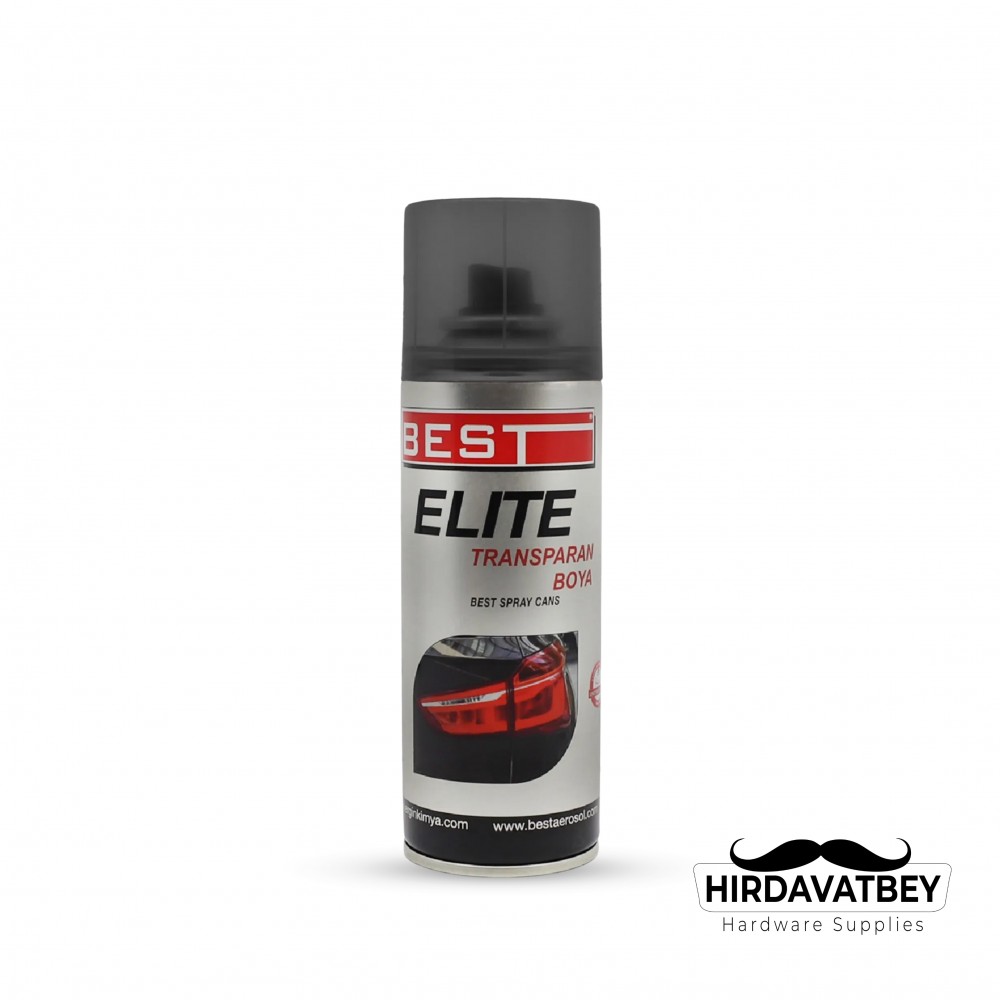 BEST ELİTE TRANSPARAN FAR BOYASI 200 ML SİYAH (1 KOLİ 30 ADET)