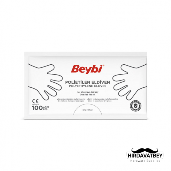 PET (POLİETİLEN) ELDİVEN 6 GR- 100'LÜK POŞET / 1 KOLİ 100 POŞET