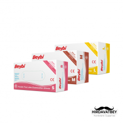 BEYBİ PUDRASIZ LATEKS MUAYENE ELDİVENİ - 100'LÜK KUTU / 1 KOLİ 20 ADET