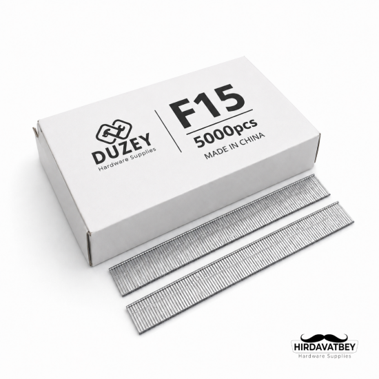 DUZEY F15 BRAD ÇİVİ 5000 ADET|15 MM / 1 KOLİ 20 ADET