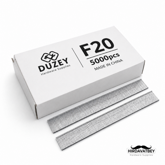 DUZEY F20 BRAD ÇİVİ 5000 ADET|20 MM / 1 KOLİ 20 ADET