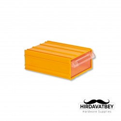 MANO ÇEKMECELİ SARI KUTU (124x196x80 MM) K-40  ( 1 KOLİ 40 ADET)