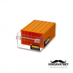 MANO ÇEKMECELİ SARI KUTU (140x230x98 MM) K-50 ( 1 KOLİ 32 ADET)