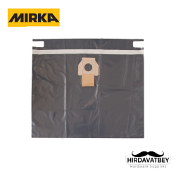 MIRKA® DE 1230/1242 İÇİN TOZ TORBASI TEK KULLANIMLIK (PLASTİK) / PAKET 5 ADET