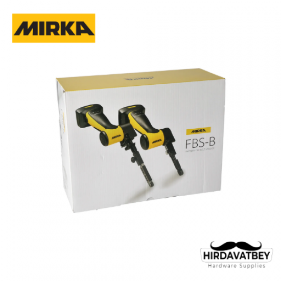 MIRKA® FBS-B KABLOSUZ DAR KALİBRE ZIMPARA MAKİNESİ 10 X 330 MM MAX 12V / BATARYASIZ