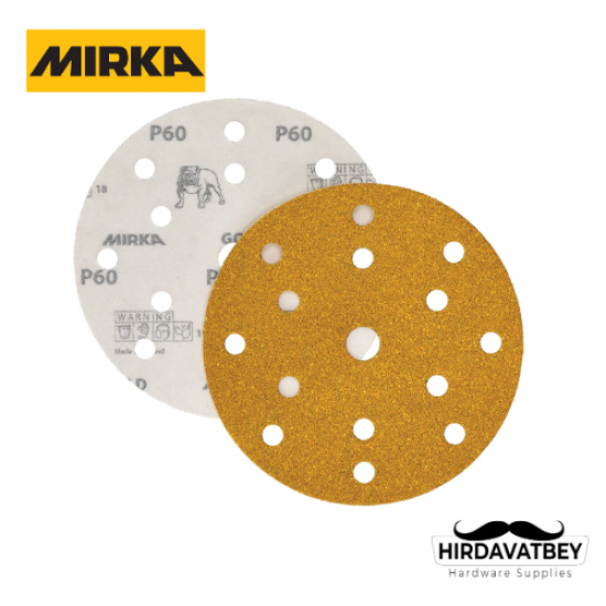 MIRKA GOLD® Ø 150 MM CIRTLI (15 DELİK) / 1 PAKET 50 ADET