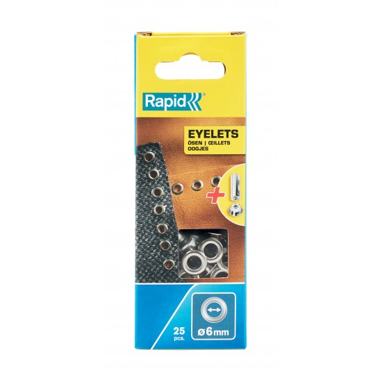 RAPİD KUŞGÖZÜ DELİK HALKA ALİMİNYUM 6 MM 25 ADET RAPİD KUŞGÖZÜ DELİK HALKA ALİMİNYUM 6 MM 25 ADET