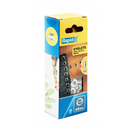 RAPİD KUŞGÖZÜ DELİK HALKA ALİMİNYUM 6 MM 25 ADET RAPİD KUŞGÖZÜ DELİK HALKA ALİMİNYUM 6 MM 25 ADET