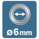 RAPİD KUŞGÖZÜ DELİK HALKA ALİMİNYUM 6 MM 25 ADET RAPİD KUŞGÖZÜ DELİK HALKA ALİMİNYUM 6 MM 25 ADET