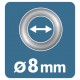 RAPİD KUŞGÖZÜ DELİK HALKA ALİMİNYUM 8 MM 25 ADET RAPİD KUŞGÖZÜ DELİK HALKA ALİMİNYUM 8 MM 25 ADET