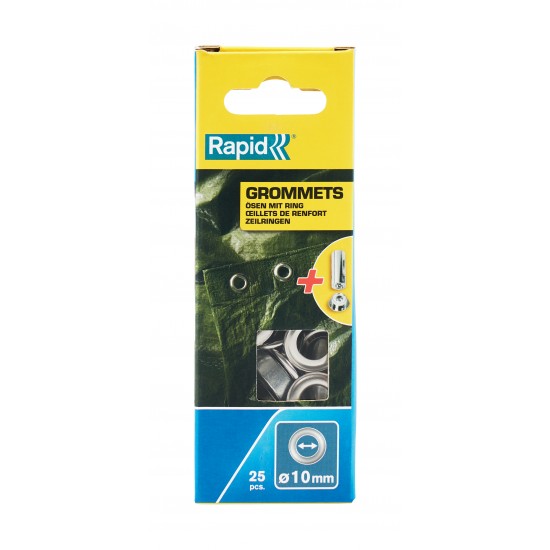 RAPİD KUŞGÖZÜ 2 PARÇA DELİK HALKA ALİMİNYUM 10X21 MM 25 ADET RAPİD KUŞGÖZÜ 2 PARÇA DELİK HALKA ALİMİNYUM 10X21 MM 25 ADET