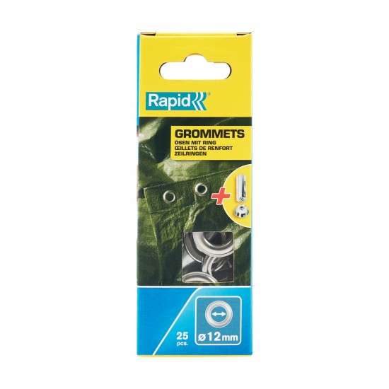RAPİD KUŞGÖZÜ 2 PARÇA DELİK HALKA ALİMİNYUM 12X23 MM 25 ADET RAPİD KUŞGÖZÜ 2 PARÇA DELİK HALKA ALİMİNYUM 12X23 MM 25 ADET