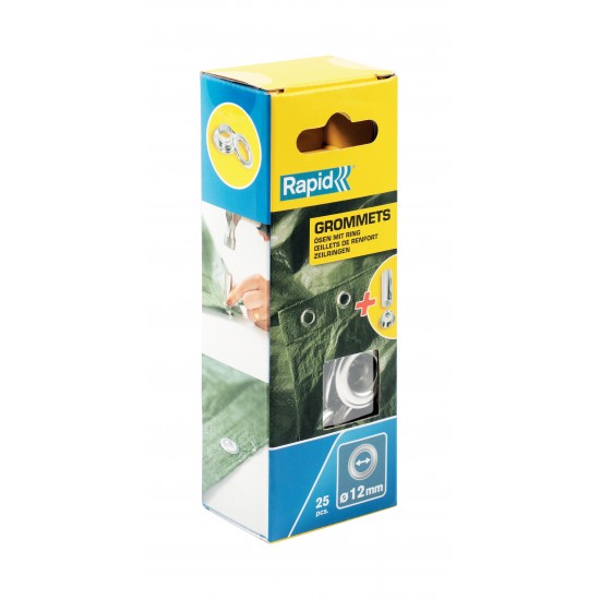 RAPİD KUŞGÖZÜ 2 PARÇA DELİK HALKA ALİMİNYUM 12X23 MM 25 ADET RAPİD KUŞGÖZÜ 2 PARÇA DELİK HALKA ALİMİNYUM 12X23 MM 25 ADET