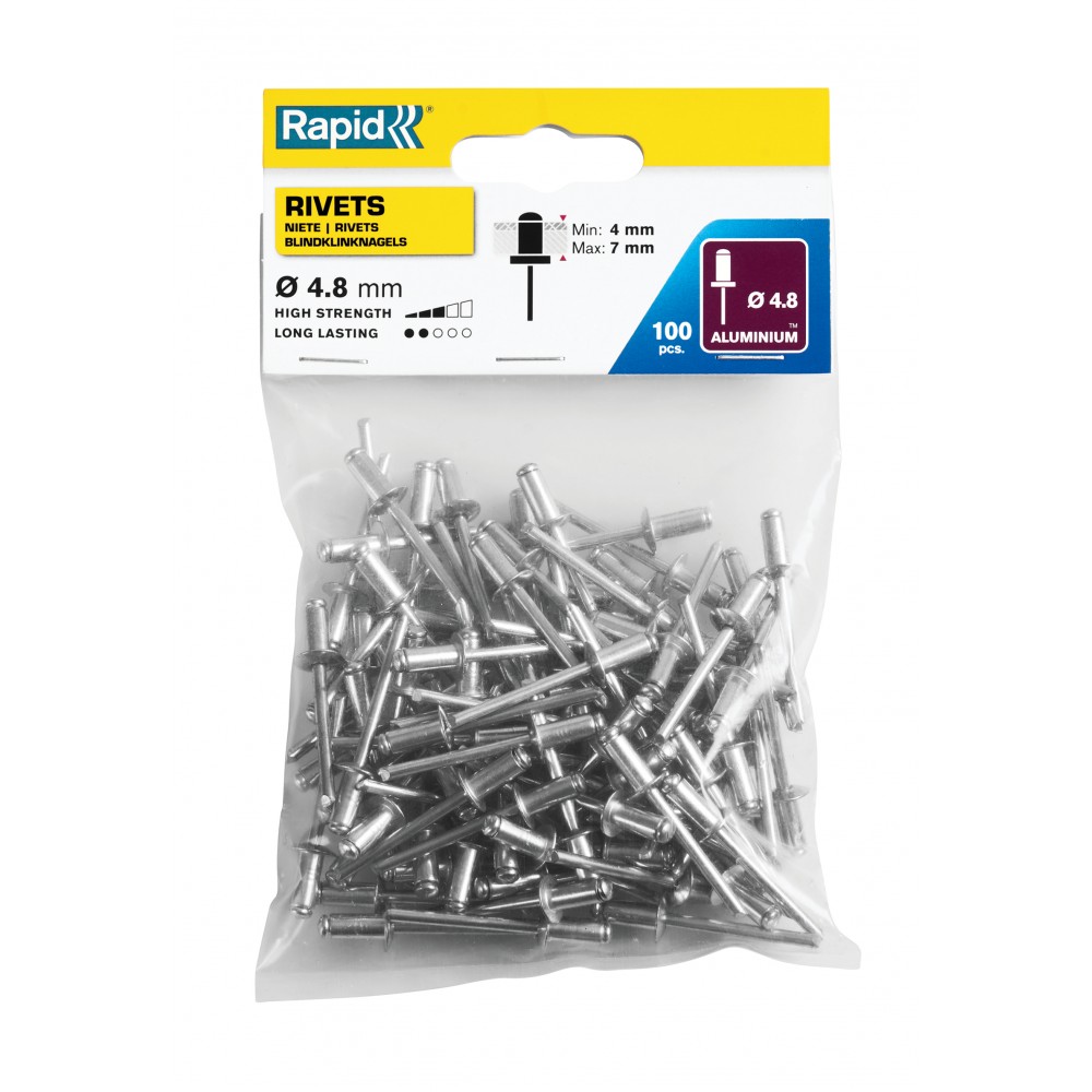 RAPİD PERÇİN Ø4.8 x 10mm ALÜMİNYUM 100 ADET