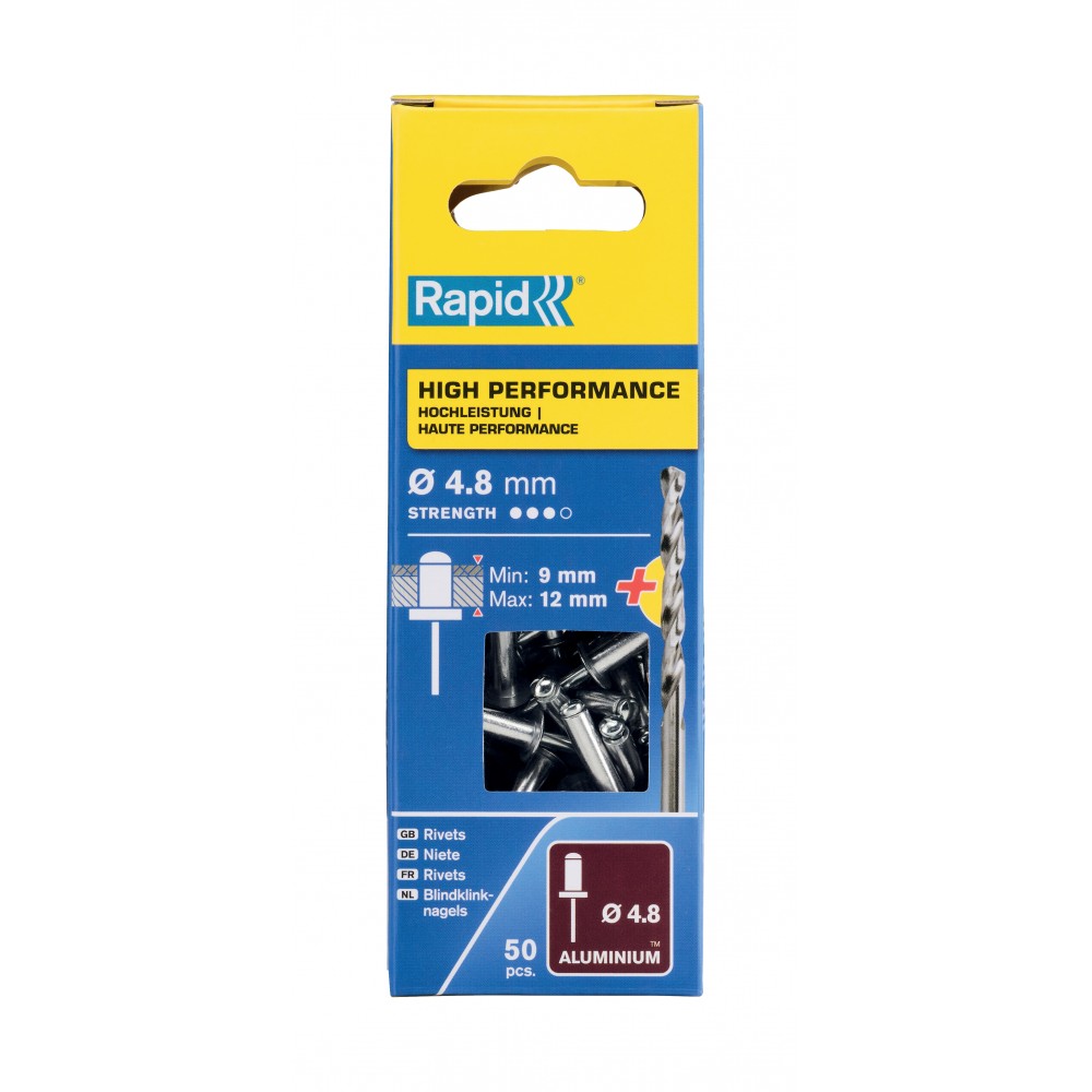 RAPİD PERÇİN Ø4.8X16MM ALU+MATKAP UCU 50 ADET
