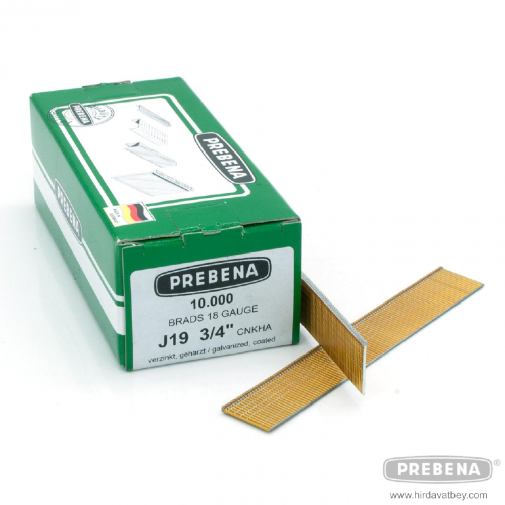 PREBENA J19CNKHA GALVANİZLİ REÇİNE KAPLAMALI BAŞLI ÇİVİ