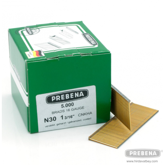PREBENA N30CNKHA GALVANİZLİ REÇİNE KAPLAMALI BAŞLI ÇİVİ PREBENA N30CNKHA GALVANİZLİ REÇİNE KAPLAMALI BAŞLI ÇİVİ