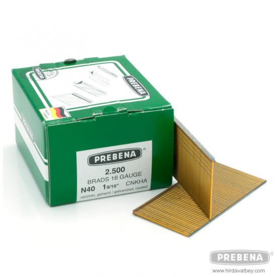 PREBENA N40CNKHA GALVANİZLİ REÇİNE KAPLAMALI BAŞLI ÇİVİ PREBENA N40CNKHA GALVANİZLİ REÇİNE KAPLAMALI BAŞLI ÇİVİ