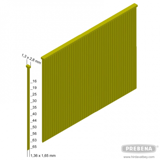 PREBENA N50CNKHA GALVANİZLİ REÇİNE KAPLAMALI BAŞLI ÇİVİ PREBENA N50CNKHA GALVANİZLİ REÇİNE KAPLAMALI BAŞLI ÇİVİ
