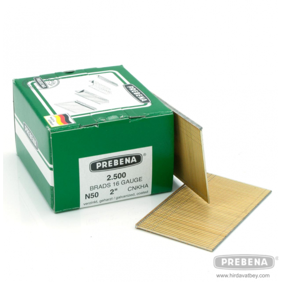 PREBENA N50CNKHA GALVANİZLİ REÇİNE KAPLAMALI BAŞLI ÇİVİ PREBENA N50CNKHA GALVANİZLİ REÇİNE KAPLAMALI BAŞLI ÇİVİ