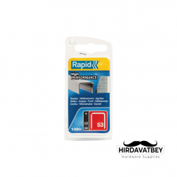 RAPİD ZIMBA TELİ 53/10 YÜKSEK PARFORMANS GALVANİZE KAPLI PAKET 1080 ADET (SERİ SONU)