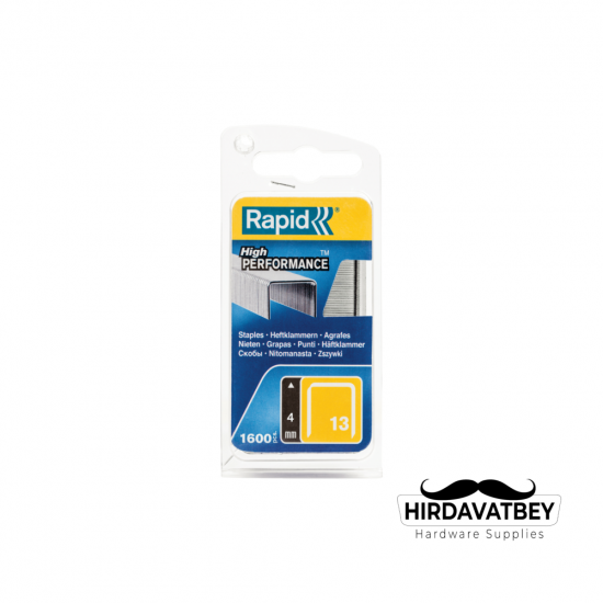 RAPİD 13/4 ZIMBA TELİ GALVANİZ KAPLI PAKET 1600 ADET (SERİ SONU)