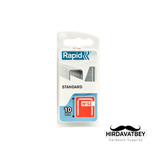 RAPİD ZIMBA TELİ STANDART 53/10 PAKET 1080 ADET (SERİ SONU)