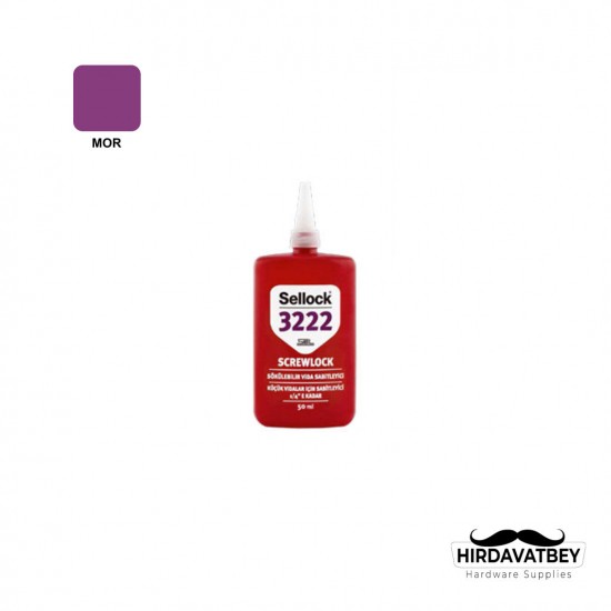 SELSİL 3222 SELLOCK SÖKÜLEBİLİR VİDA SABİTLEYİCİ - 50 ML / 1 KOLİ 12 ADET