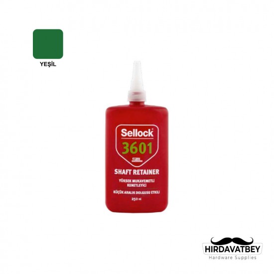 SELSİL 3601 SELLOCK YÜKSEK MUKAVEMETLİ KENETLEYİCİ - 250 ML / 1 KOLİ 6 ADET