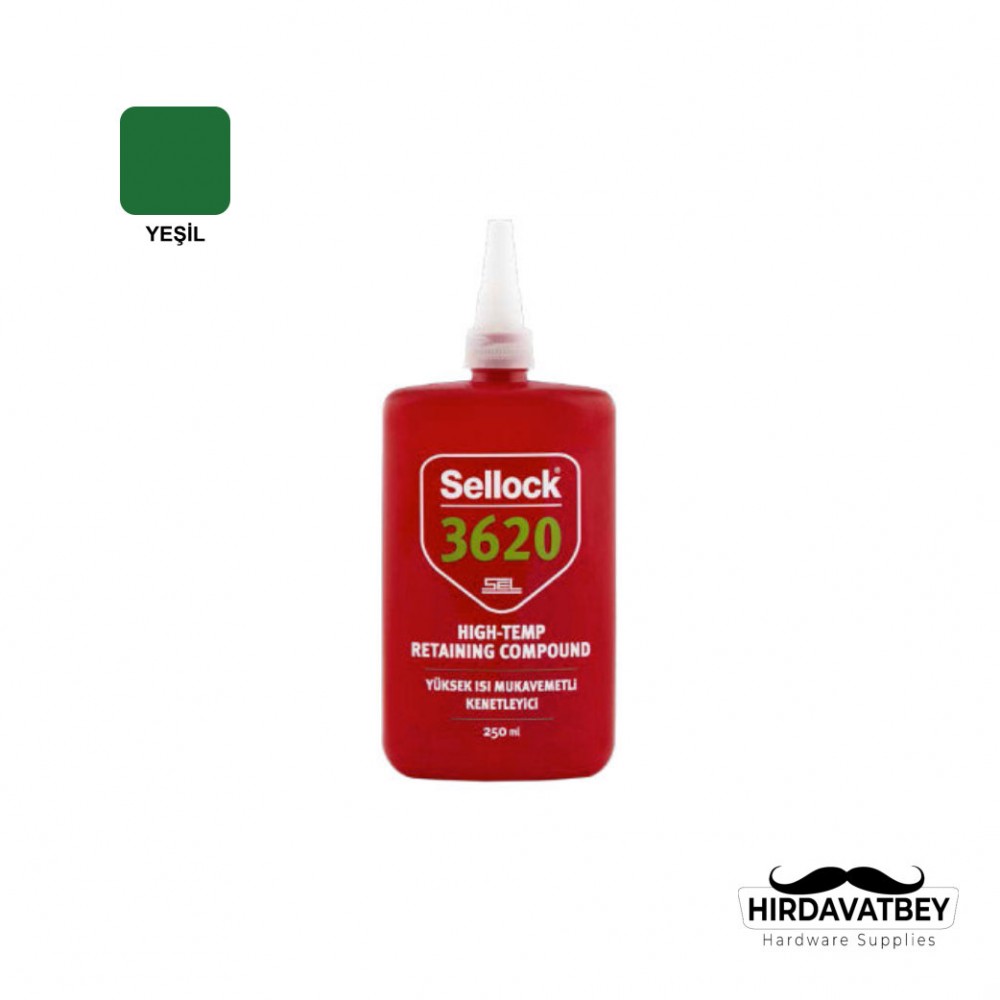 SELSİL 3620 SELLOCK YÜKSEK ISI MUKAVEMETLİ KENETLEYİCİ - 250 ML / 1 KOLİ 6 ADET