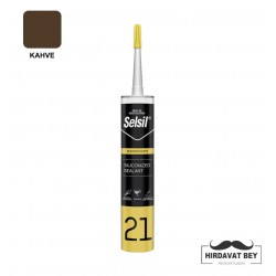 SELSİL SİLİKONİZE MASTİK - 500 GR (KAHVE) - 21 / 1 KOLİ 25 ADET