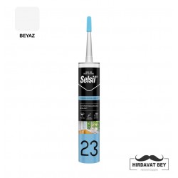 SELSİL YAĞMURA DAYANIKLI MASTİK - 486 GR (BEYAZ) - 23 / 1 KOLİ 25 ADET