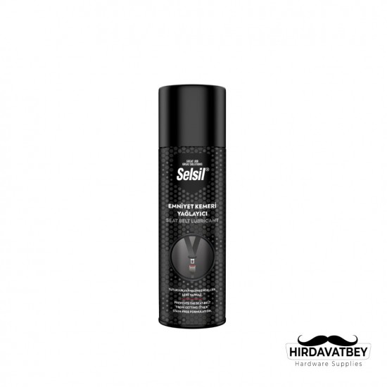 SELSİL EMNİYET KEMERİ YAĞLAYICISI - 200 ML / 1 KOLİ 36 ADET