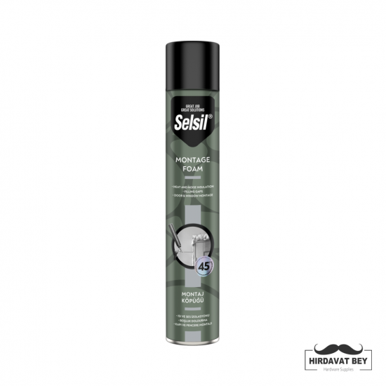 SELSİL PU MONTAJ KÖPÜĞÜ - 750 GR MANUEL / 1 KOLİ 16 ADET SELSİL PU MONTAJ KÖPÜĞÜ - 750 GR MANUEL / 1 KOLİ 16 ADET