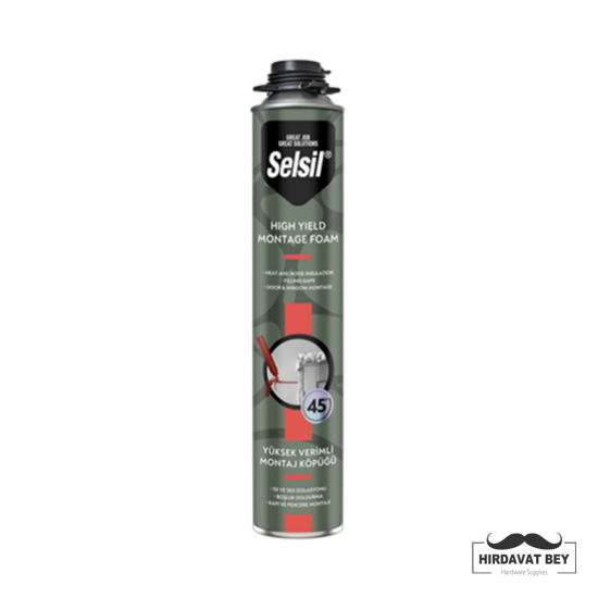 SELSİL YÜKSEK VERİMLİ TABANCALI KÖPÜK - 750 ML / 1 KOLİ 16 ADET SELSİL YÜKSEK VERİMLİ TABANCALI KÖPÜK - 750 ML / 1 KOLİ 16 ADET